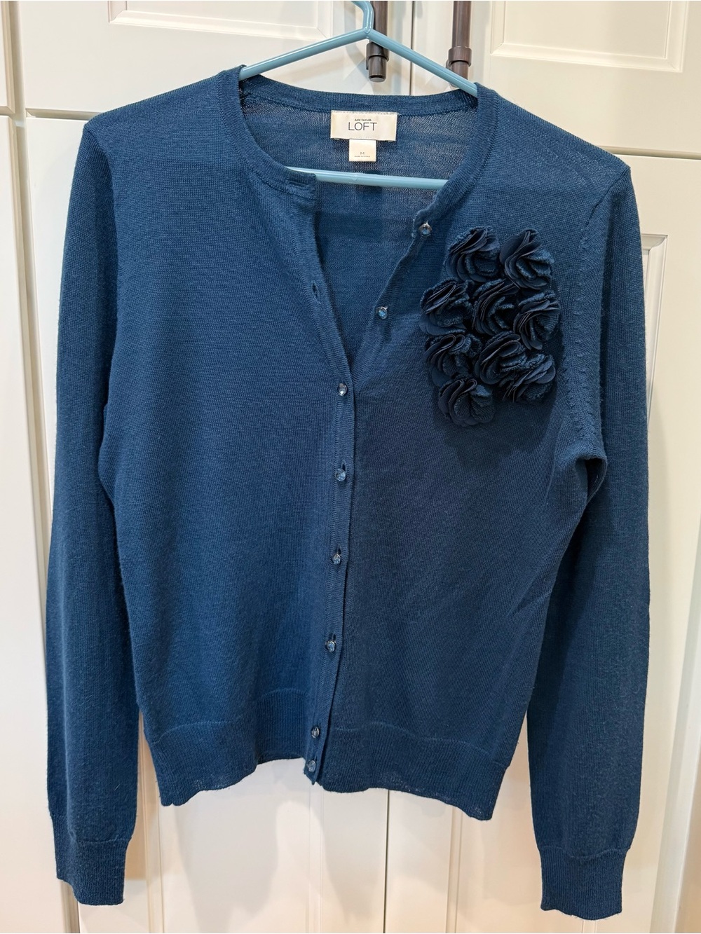 Vintage Ann Taylor Loft Corsage Cardigan Sweater